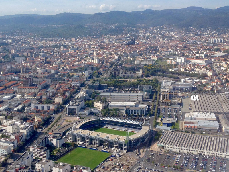 Clermont-Ferrand vu du ciel